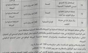 سلطة البريقة تعلن إنزال ( 5 ) مناقصات